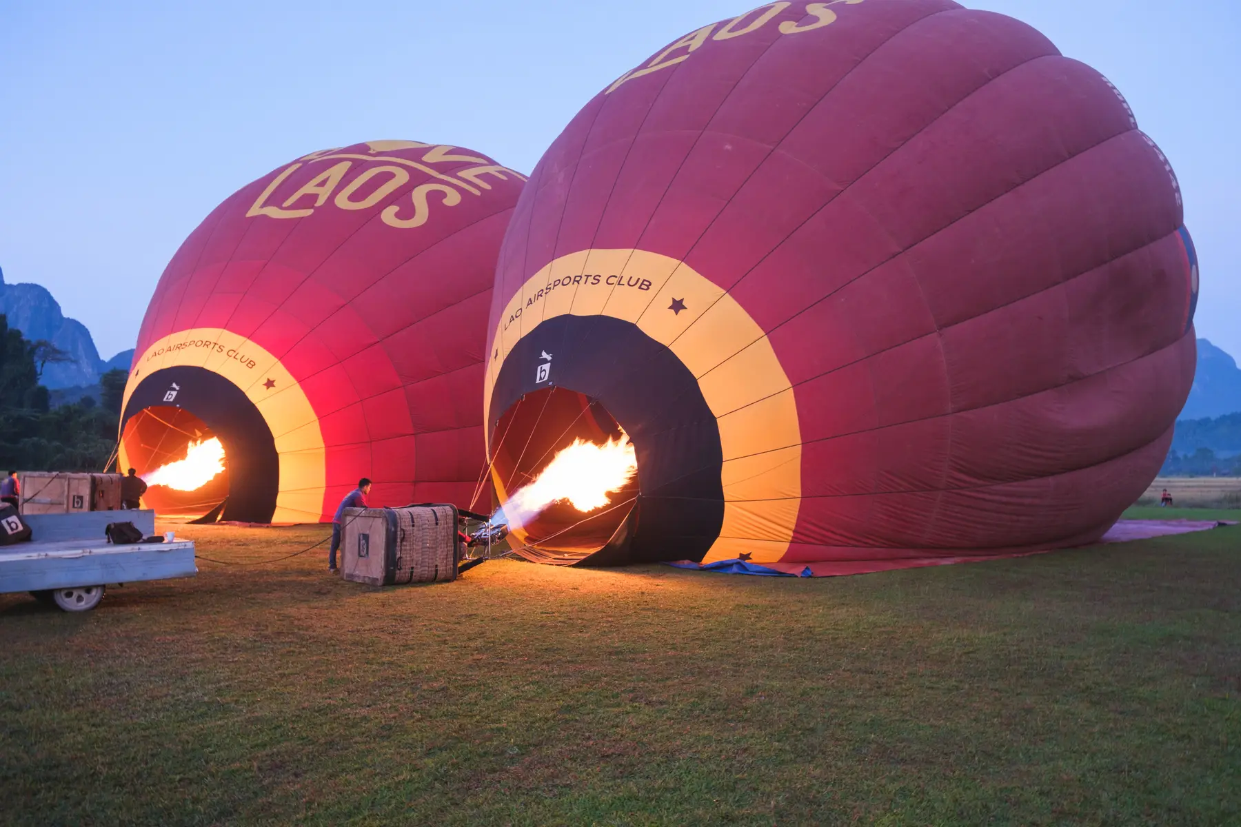 Balloon Flight — Vang Vieng in Laos, photograph 2