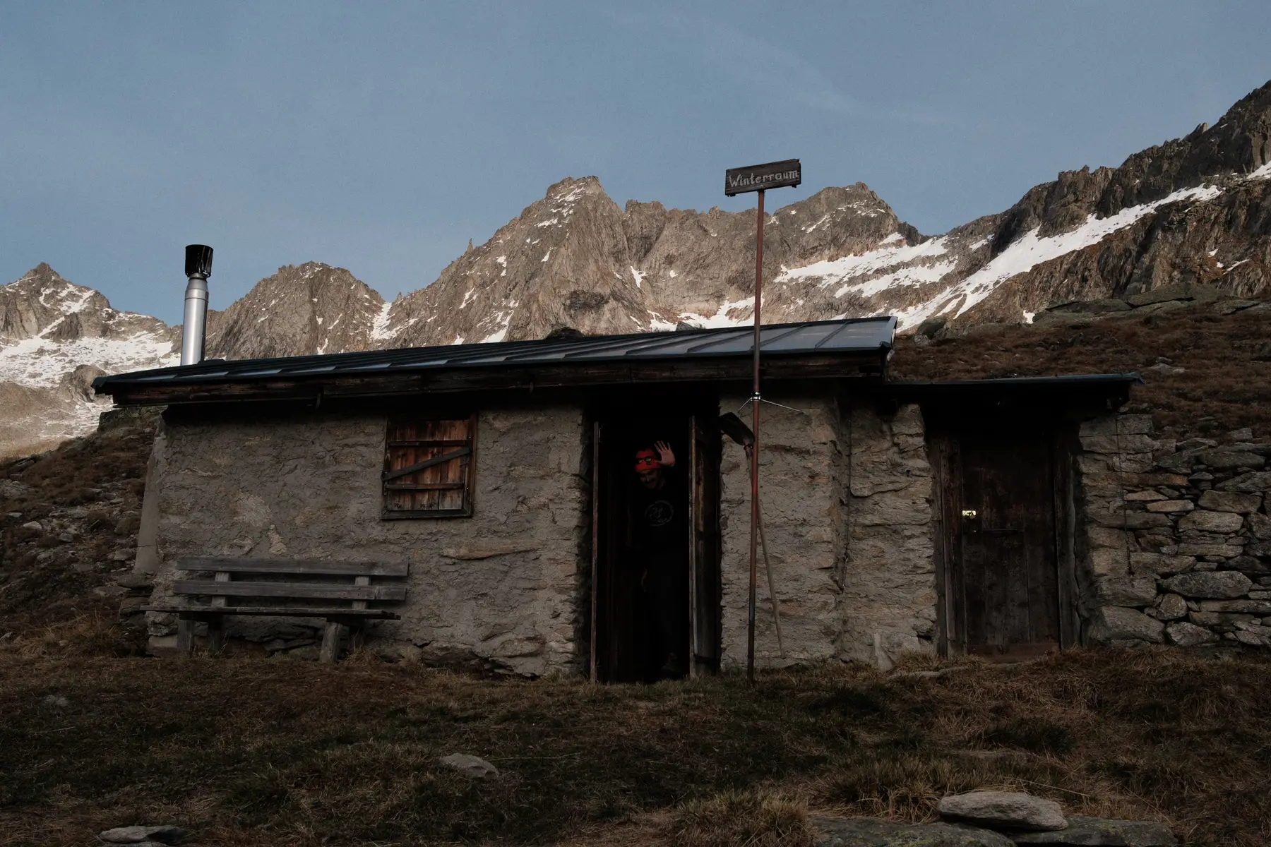 The Winterraum in Plauener Hut, photograph 1